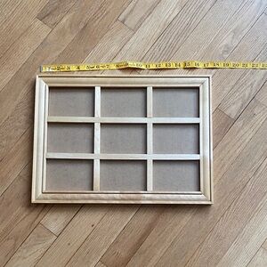 NIB ! Wooden Multi-Opening Photo Frame - Natural Wood